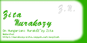 zita murakozy business card